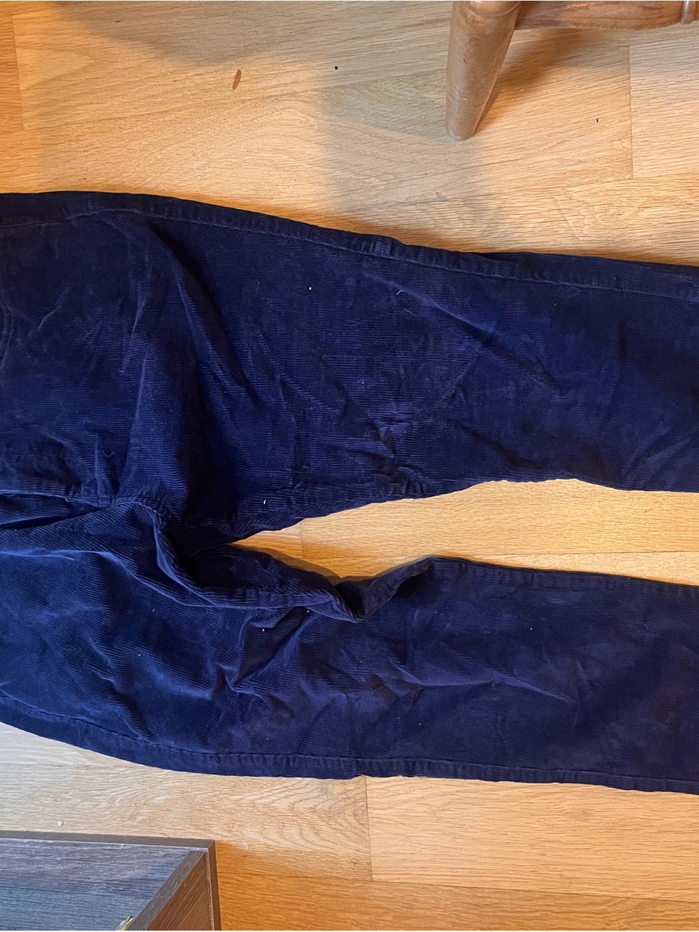 Navy Blue Corduroy Pants — 38x30